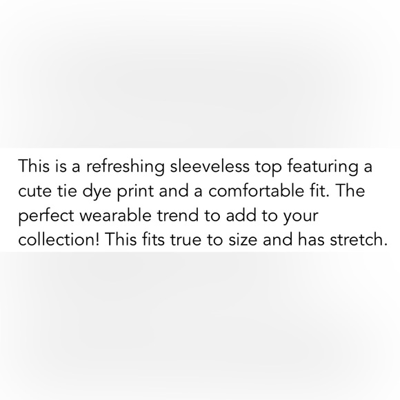 Pink TieDye Tank Top Size 3XL - Picture 2 of 3